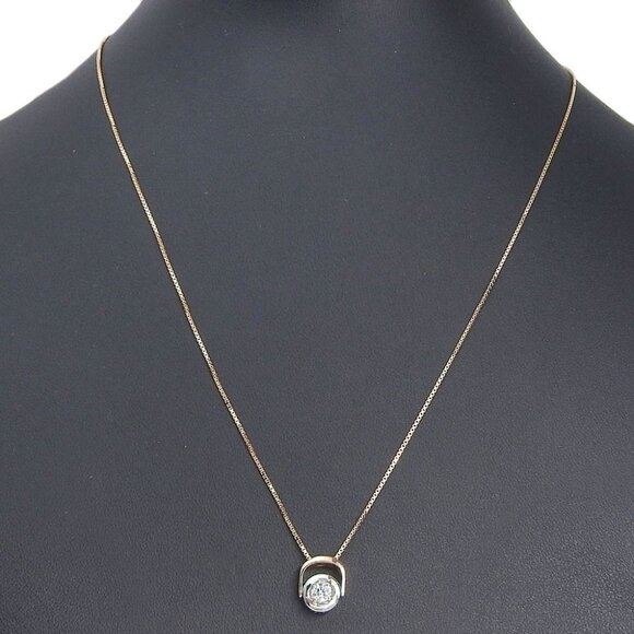 Damiani Damianissima reversible Necklace K18 Pink Gold/diamond 6.3g Women